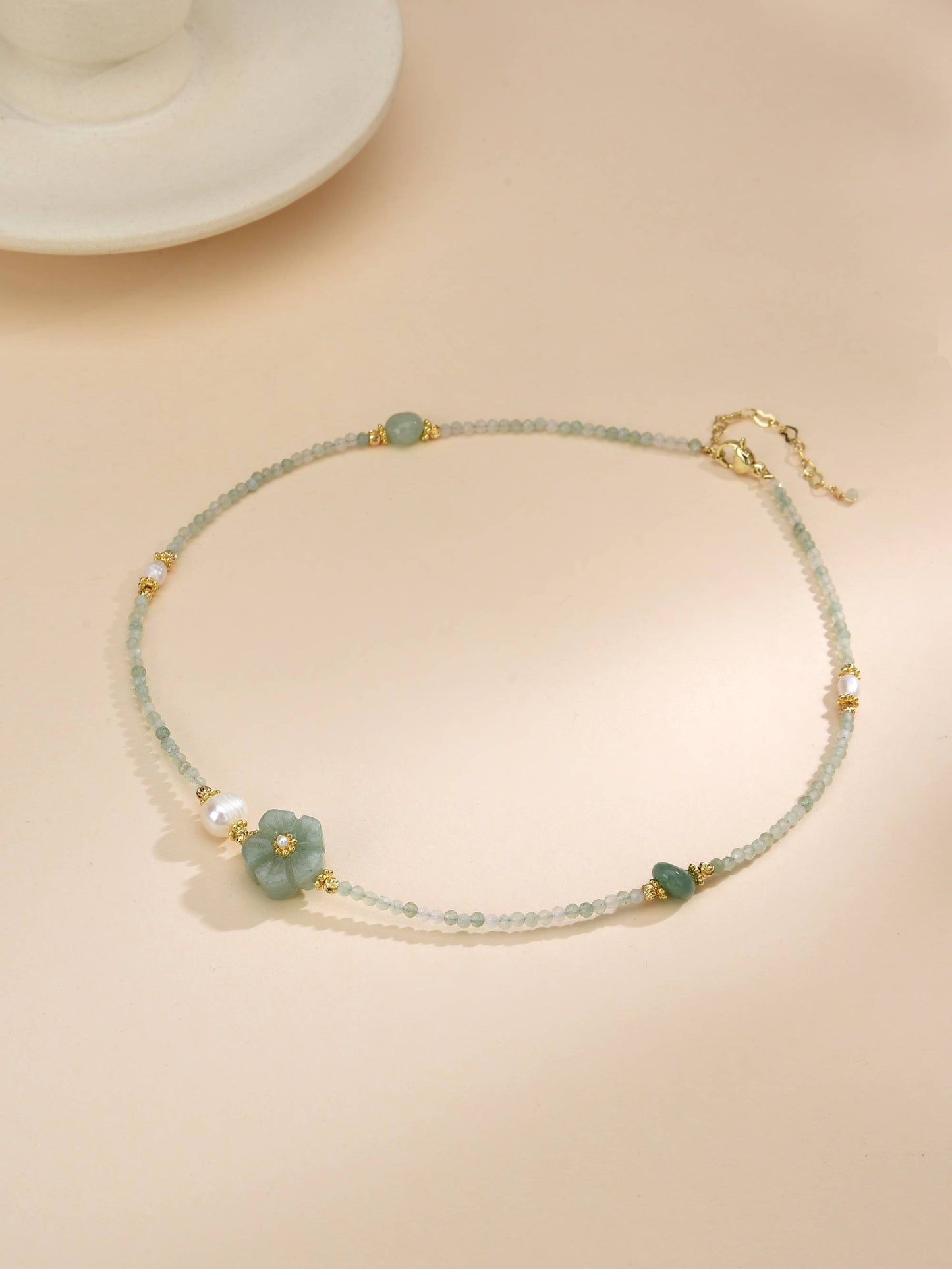 Flower Pearl Delicate Necklace