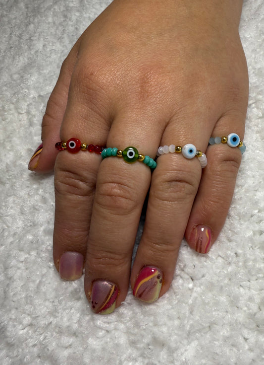 Eye Beaded Rings