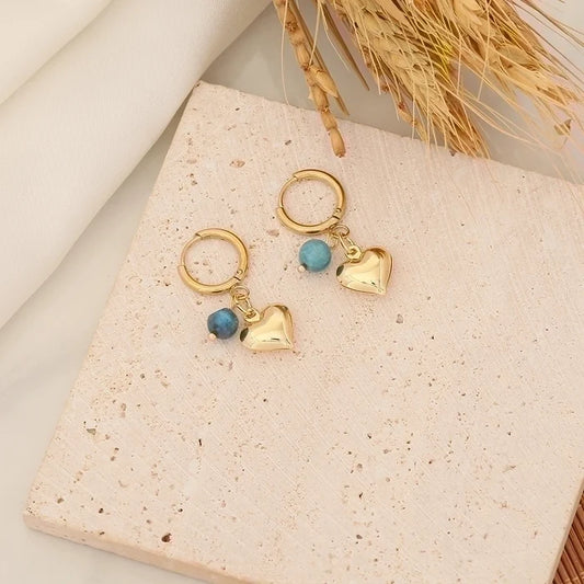Retro Heart Earrings